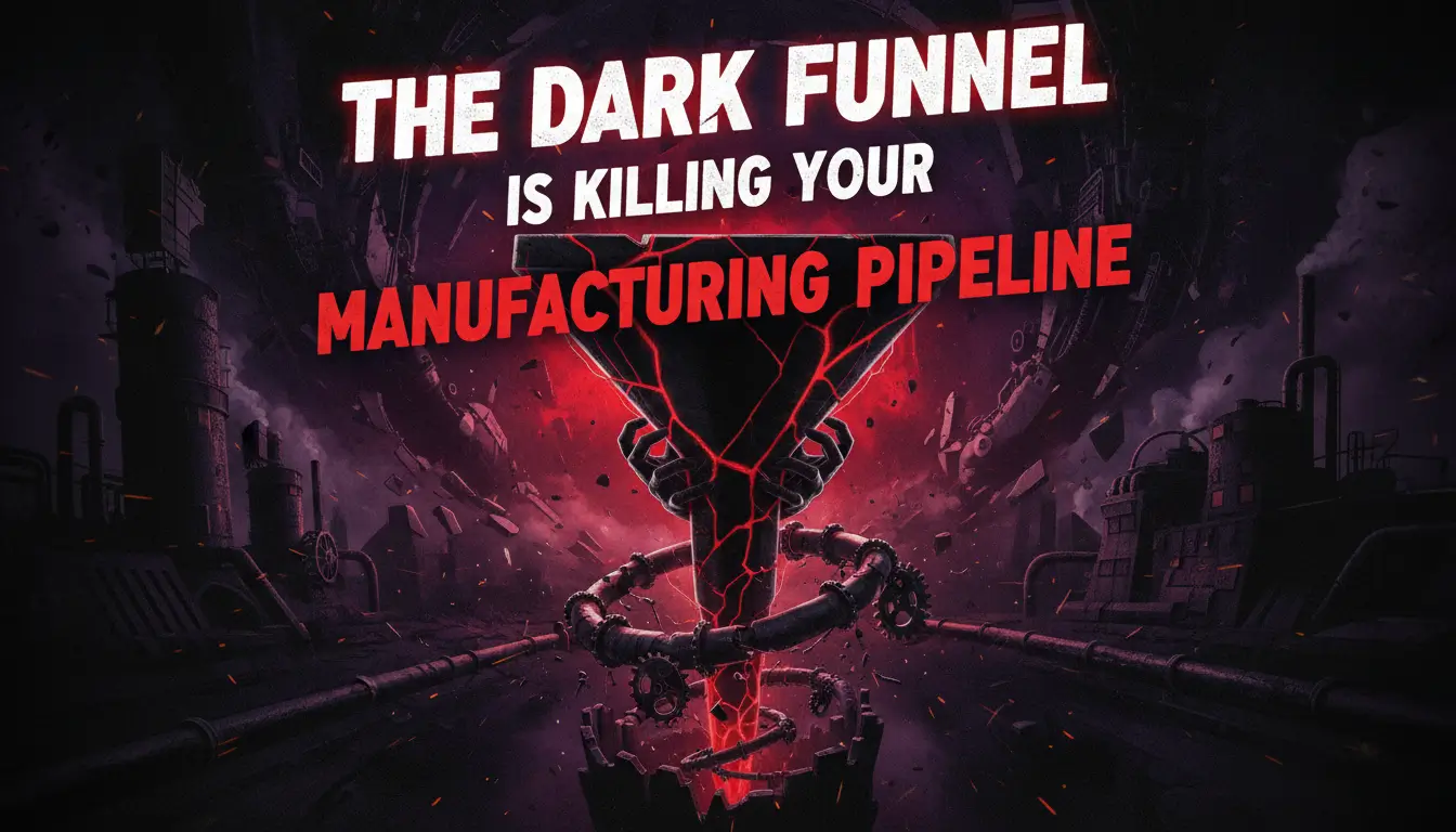 Manufacturing dark funnel pipeline visibility and buyer intent tracking
