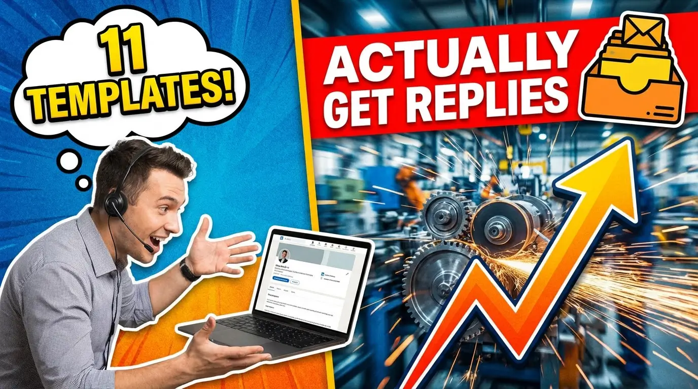 LinkedIn message templates for manufacturing sales professionals