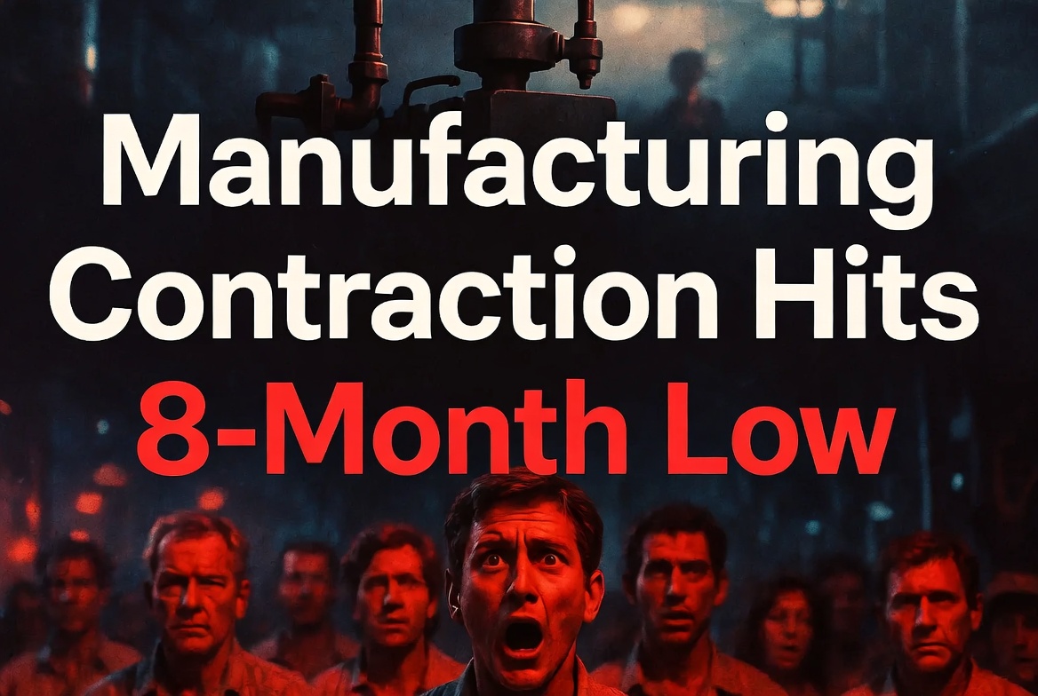 Manufacturing facility with workers and machinery