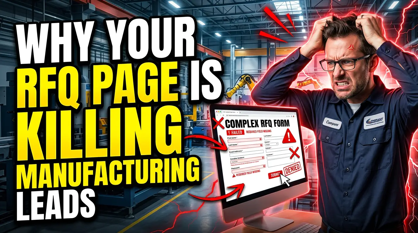 Manufacturing RFQ page optimization for more leads