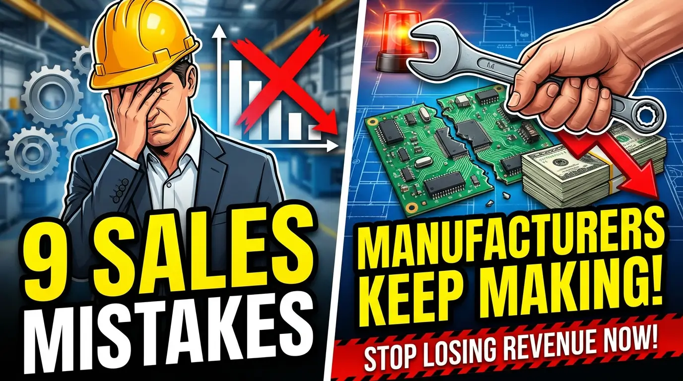 Sales mistakes manufacturers keep making and how to fix them