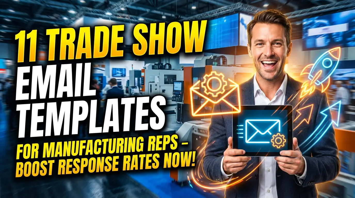 Trade show follow-up email templates for manufacturing sales reps