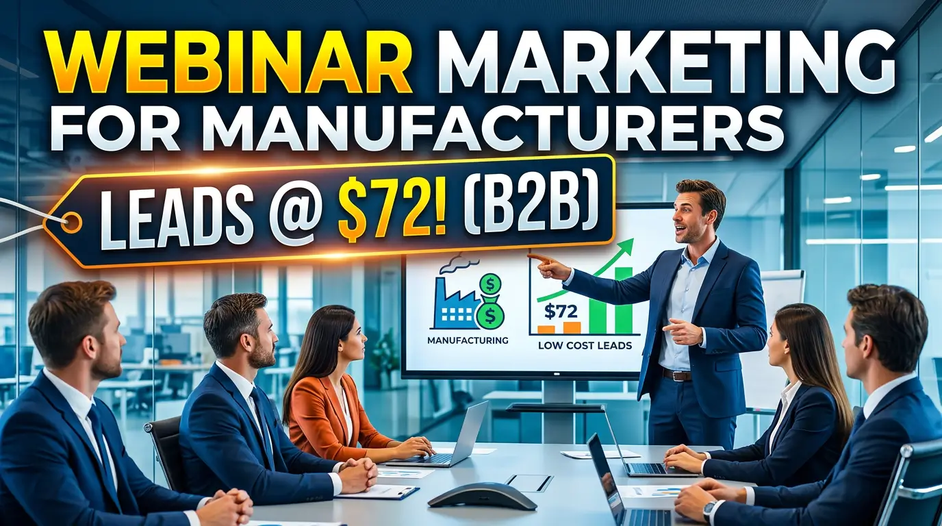 Webinar marketing for manufacturers - generating B2B leads with virtual events