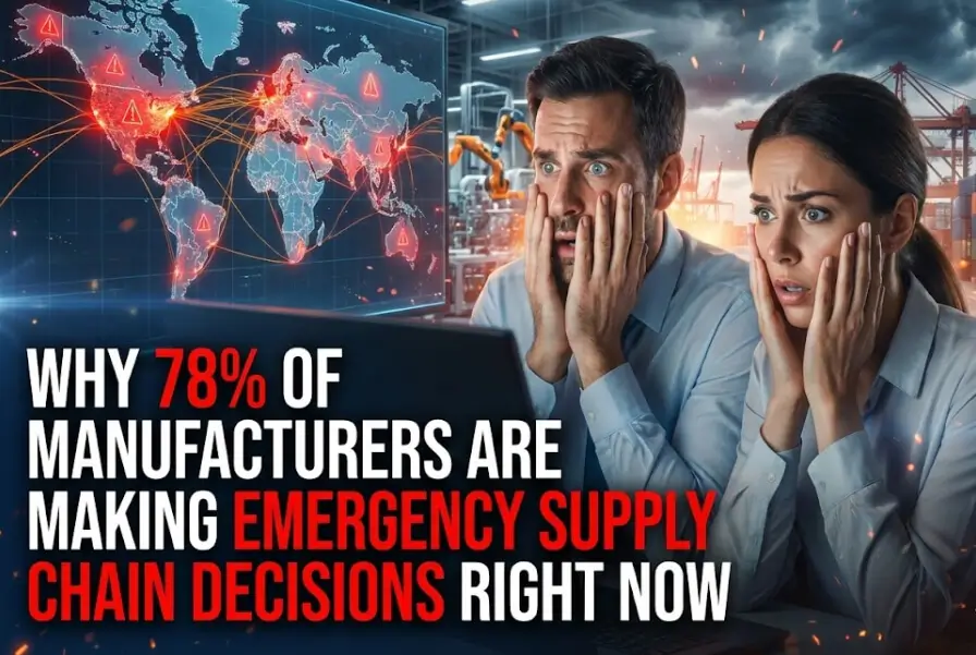 Manufacturing executives discussing decisions in a factory
